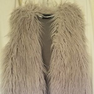 Womens Faux Fur Shag Vest